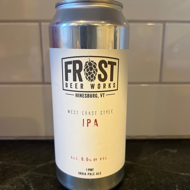 West Coast IPA by Frost Town Brewing