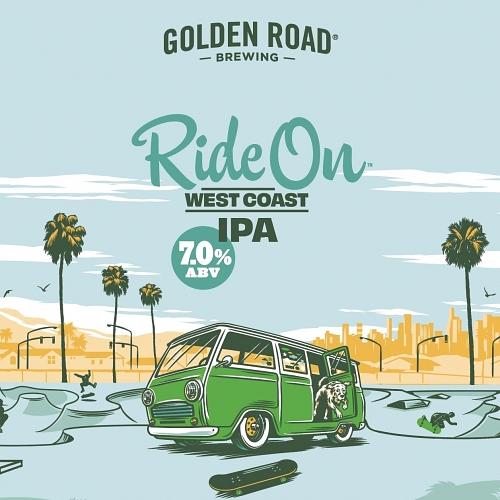 Ride On West Coast IPA by Golden Road Brewing