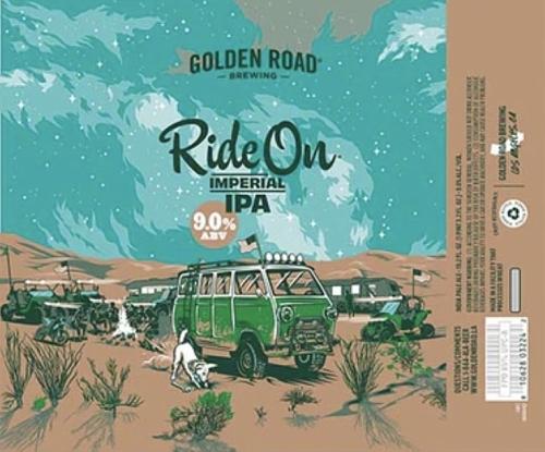 Ride On Imperial IPA by Golden Road Brewing