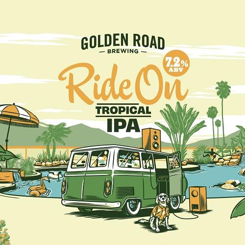 Ride On Tropical IPA by Golden Road Brewing