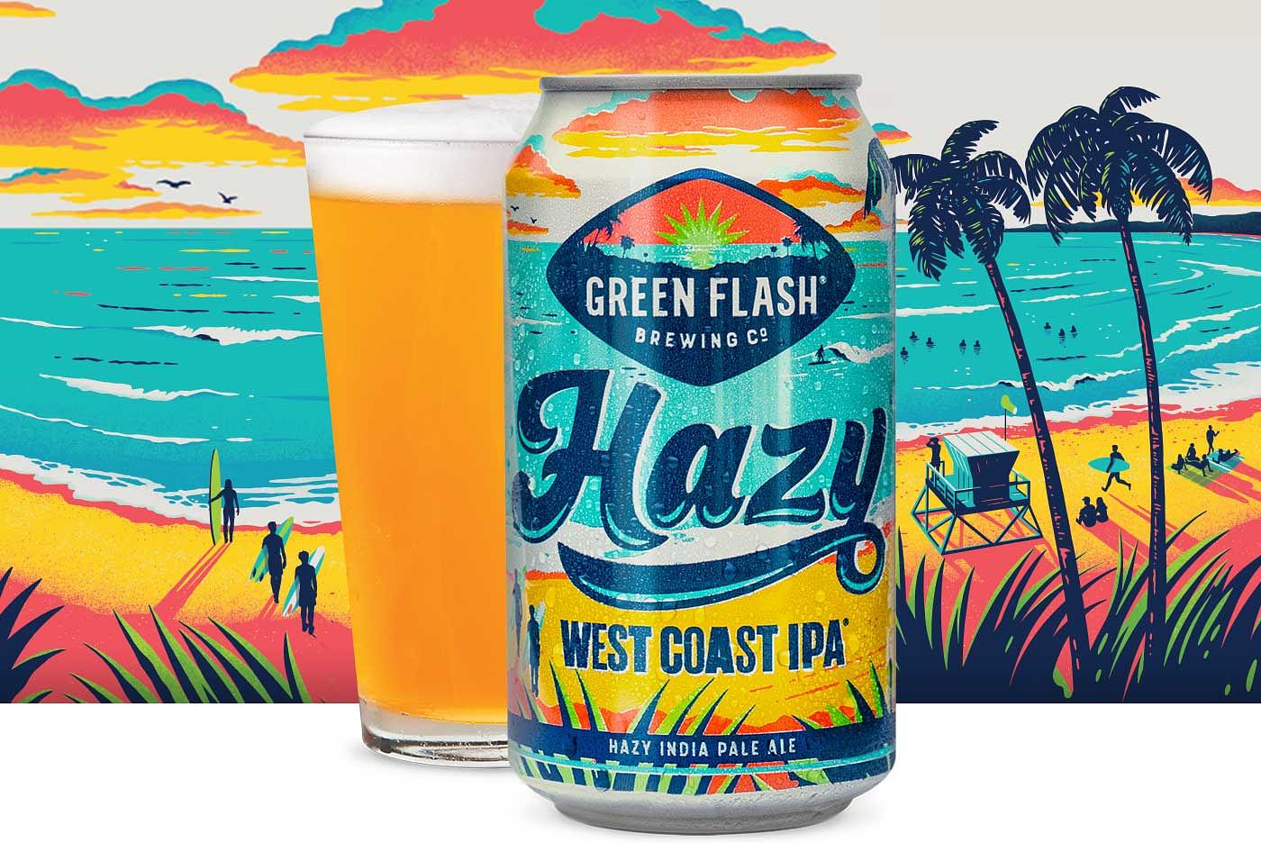GF Hazy West Coast IPA by Green Flash Brewing Co