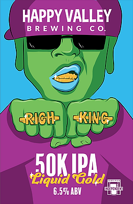 50K IPA by Happy Valley Brewing Co.