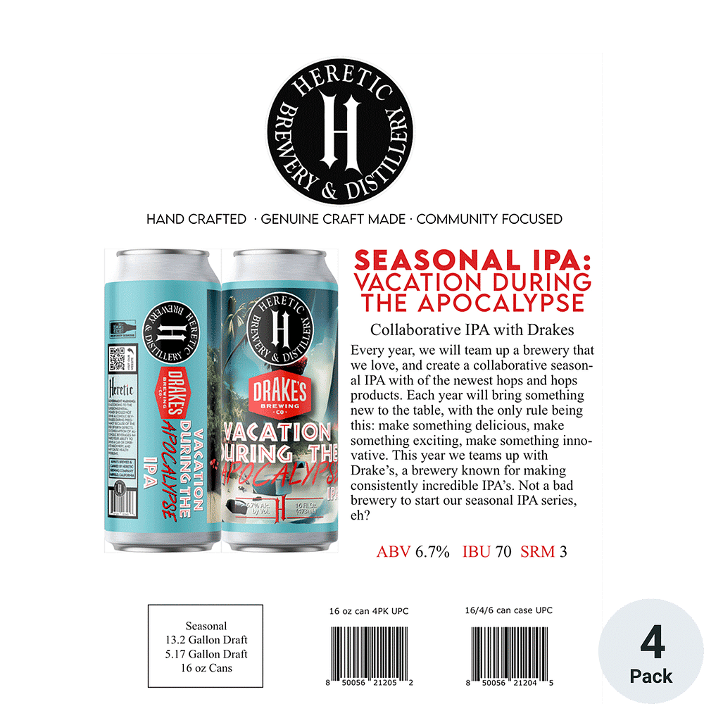 Vacation During the Apocalypse by Heretic Brewing Company