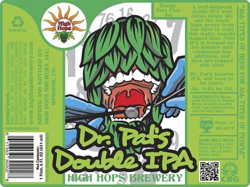 Dr. Pat's Double IPA by High Hops Brewery
