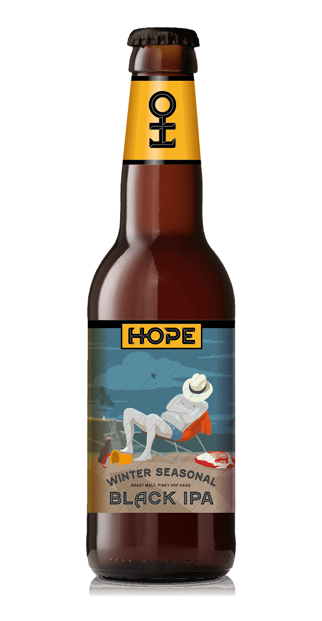 Winter Seasonal Black IPA by Hope Craft Brewery