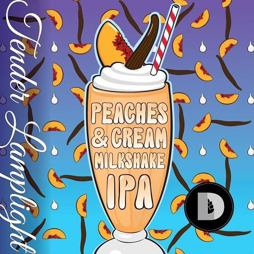 Peaches & Cream Milkshake IPA by Fainting Goat Brewing Company