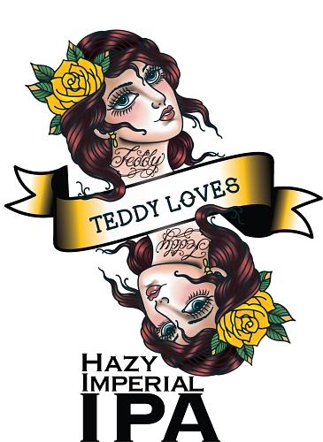 Teddy Loves Hazy Imperial IPA by Fat Bottom Brewing