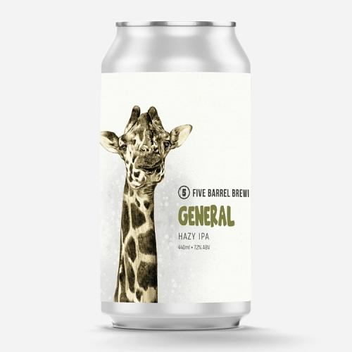 General Hazy IPA by Five Barrel Brewing