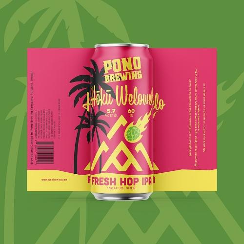 Pono Brewing Hoku Welowelo Fresh Hop IPA by FlyBoy Brewing