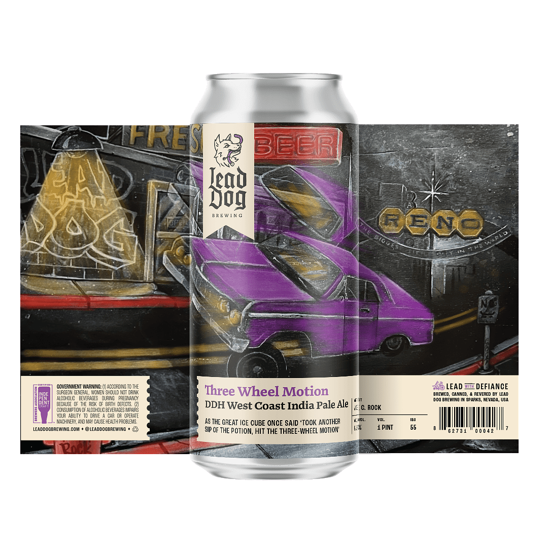 Three Wheel Motion IPA by Lead Dog Brewing