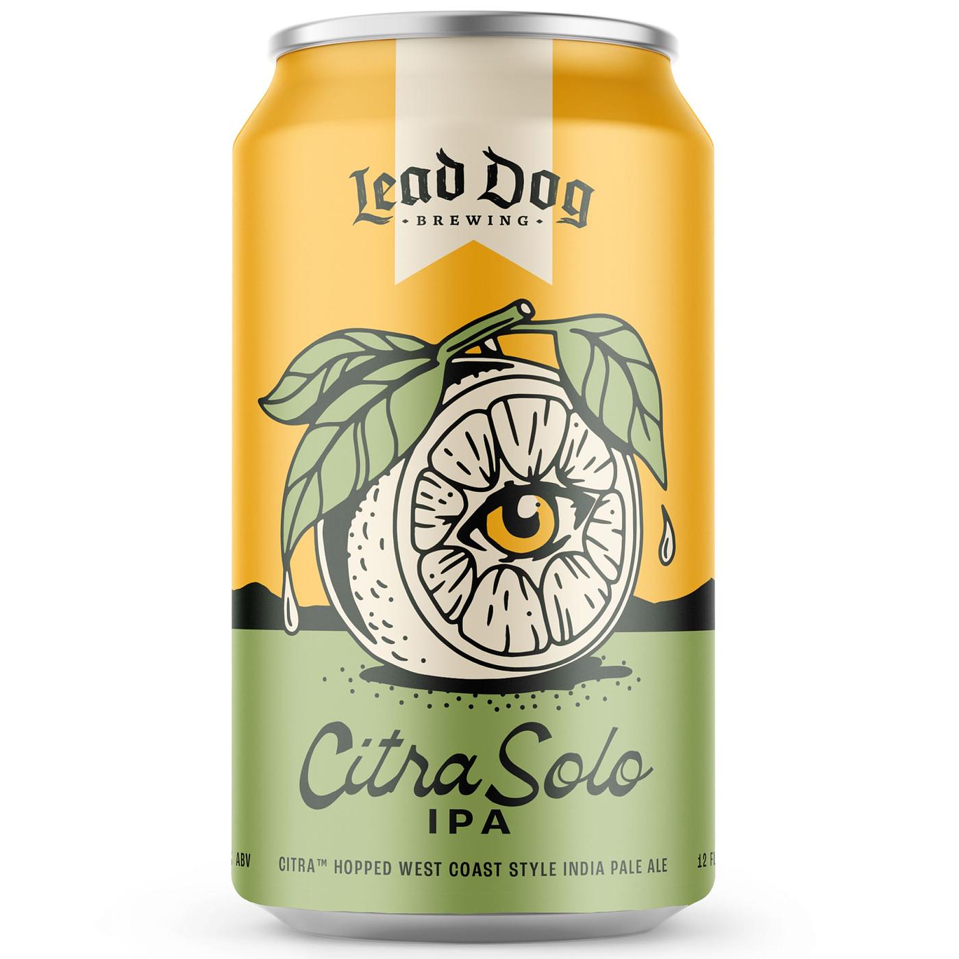 Citra Solo IPA by Lead Dog Brewing