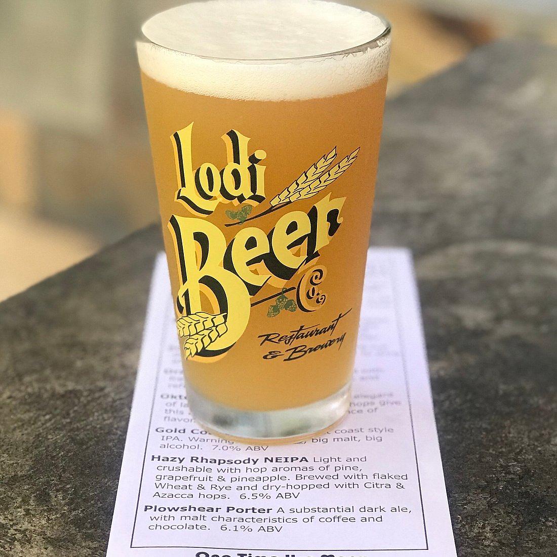 Hazy Rhapsody NE IPA by Lodi Beer Company