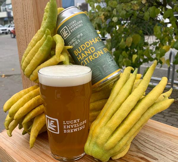 Buddha's Hand Citron IPA by Lucky Envelope Brewing