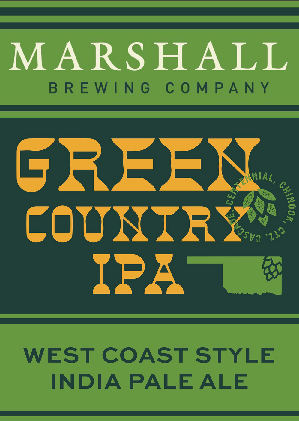 Green Country IPA by Marshall Brewing Co, LLC