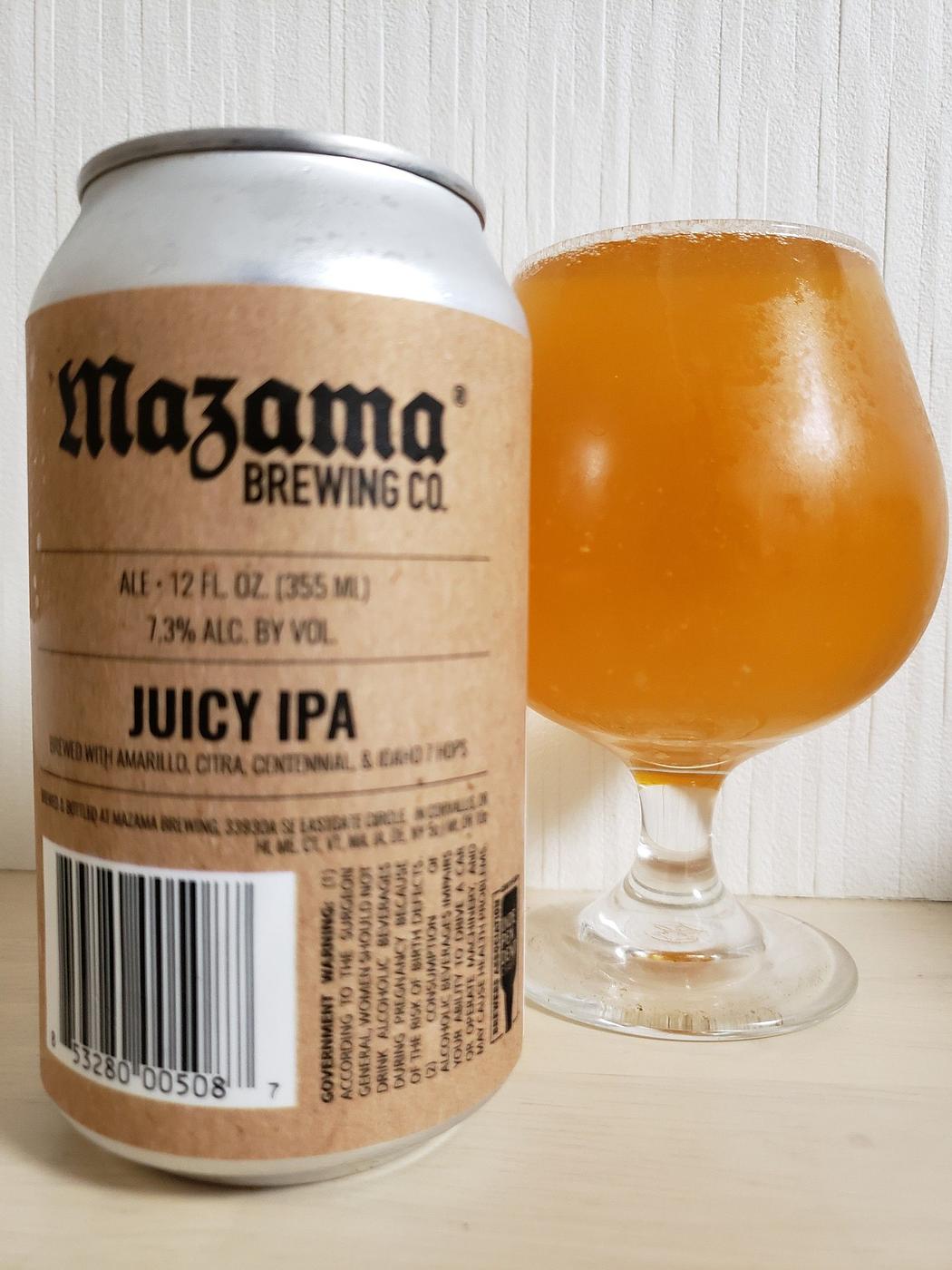 Juicy IPA by Mazama Brewing Co