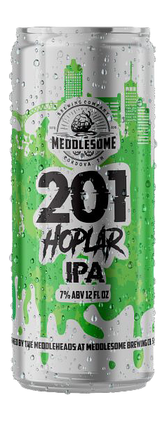 201 Hoplar IPA by Meddlesome Brewing Company