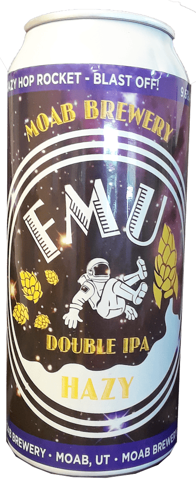 FMU Hazy Double IPA by Moab Brewery