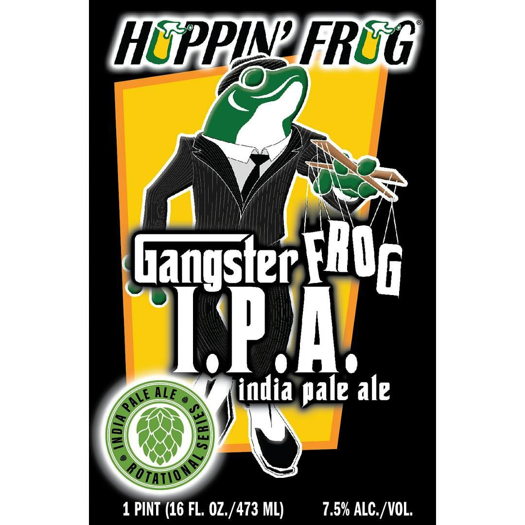 Gangster Frog IPA by Hoppin' Frog Brewing Co