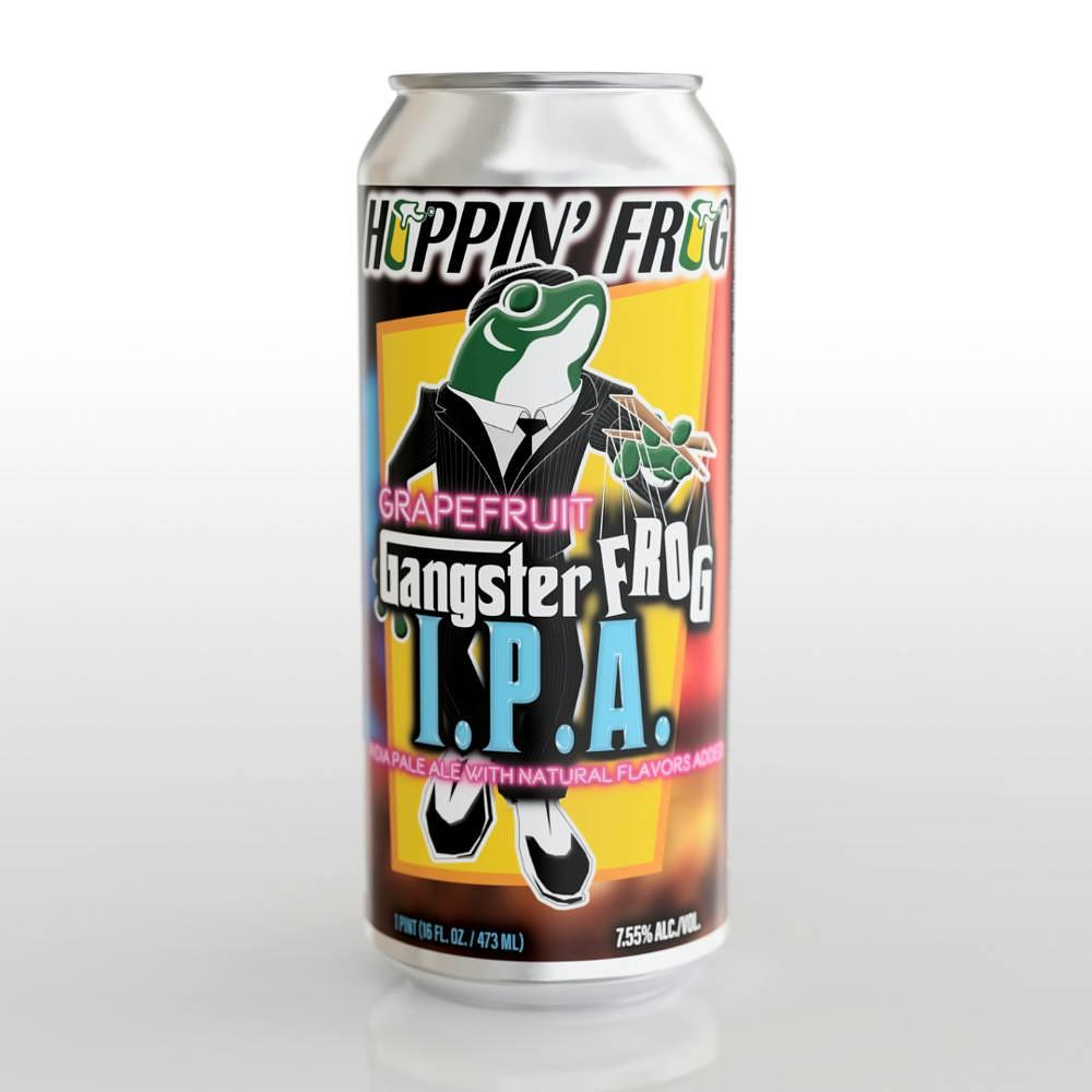 Grapefruit Gangster Frog IPA by Hoppin' Frog Brewing Co