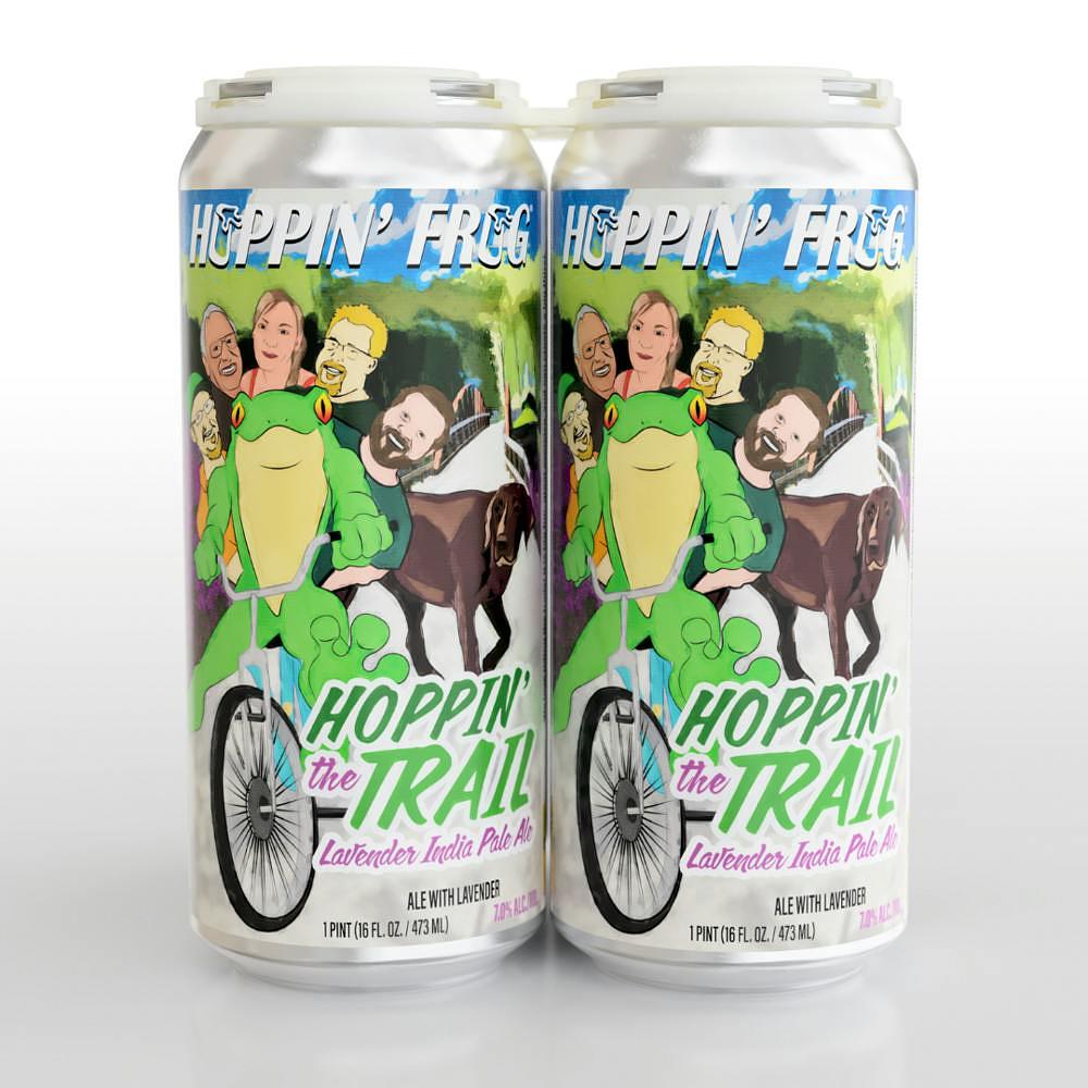 Hoppin' The Trail Lavender IPA by Hoppin' Frog Brewing Co