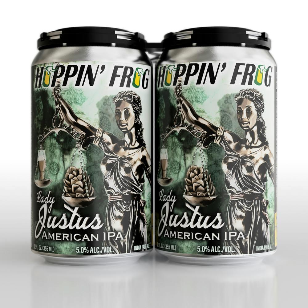 Lady Justus American IPA by Hoppin' Frog Brewing Co