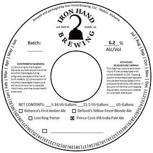 Prince Cont-iPA by Iron Hand Brewing