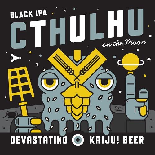Cthulhu on the Moon by KAIJU! Beer