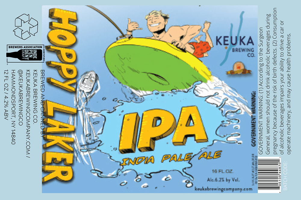 Hoppy Laker IPA by Keuka Brewing Co