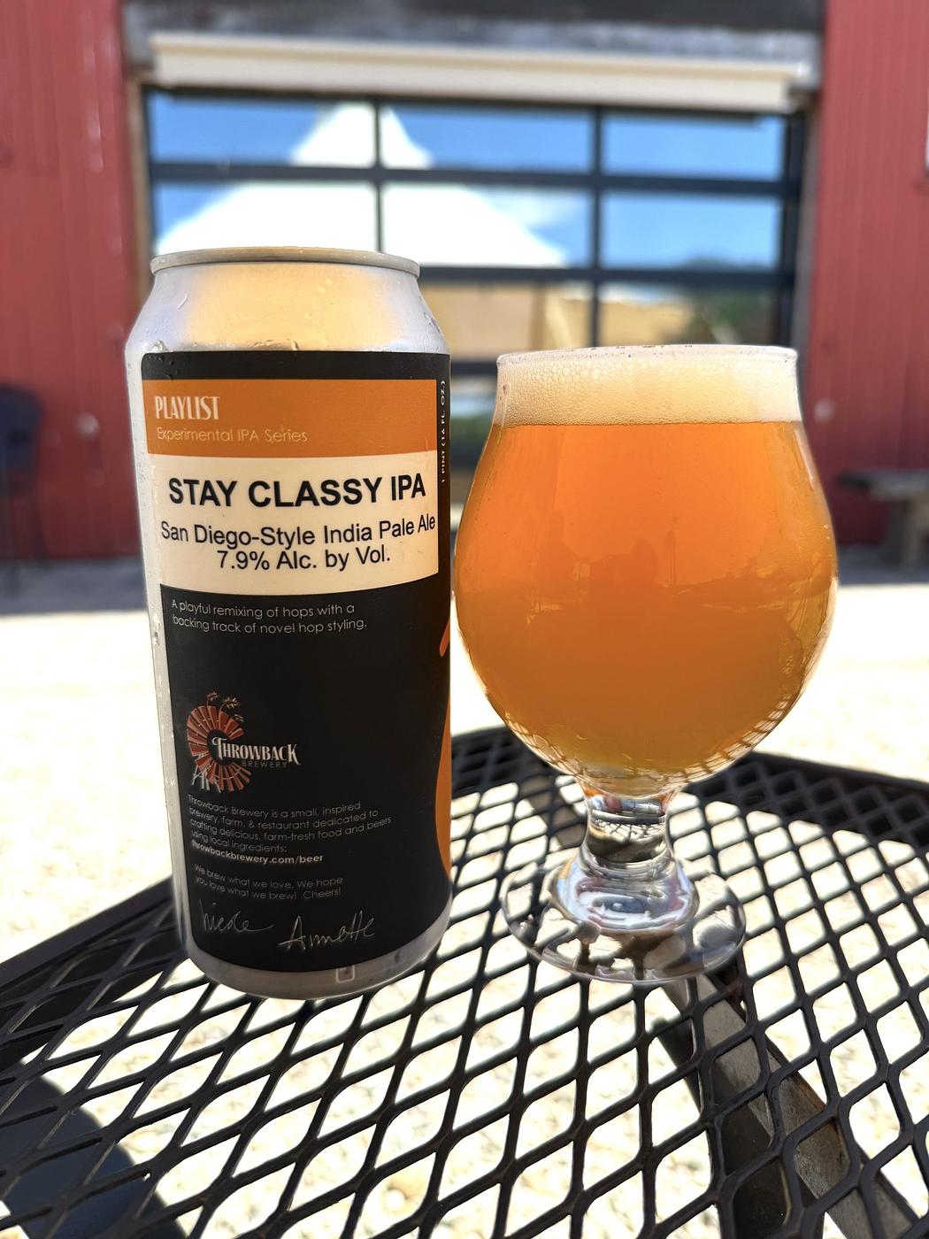 Stay Classy IPA by Kingston Brewing Company