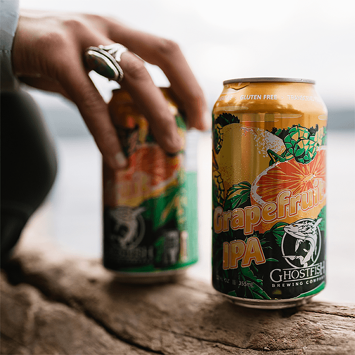 Ghostfish Gluten Free Grapefruit IPA by Kulshan Brewing Co - K2