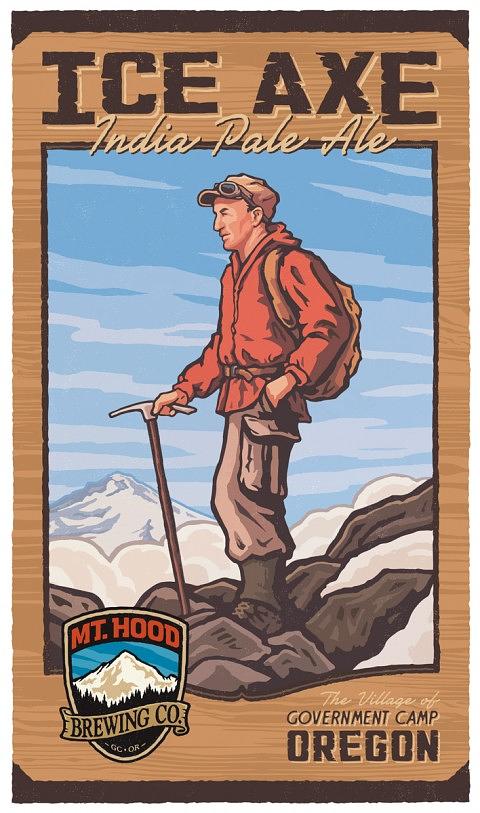 Ice Axe IPA by Mount Hood Brewing Co