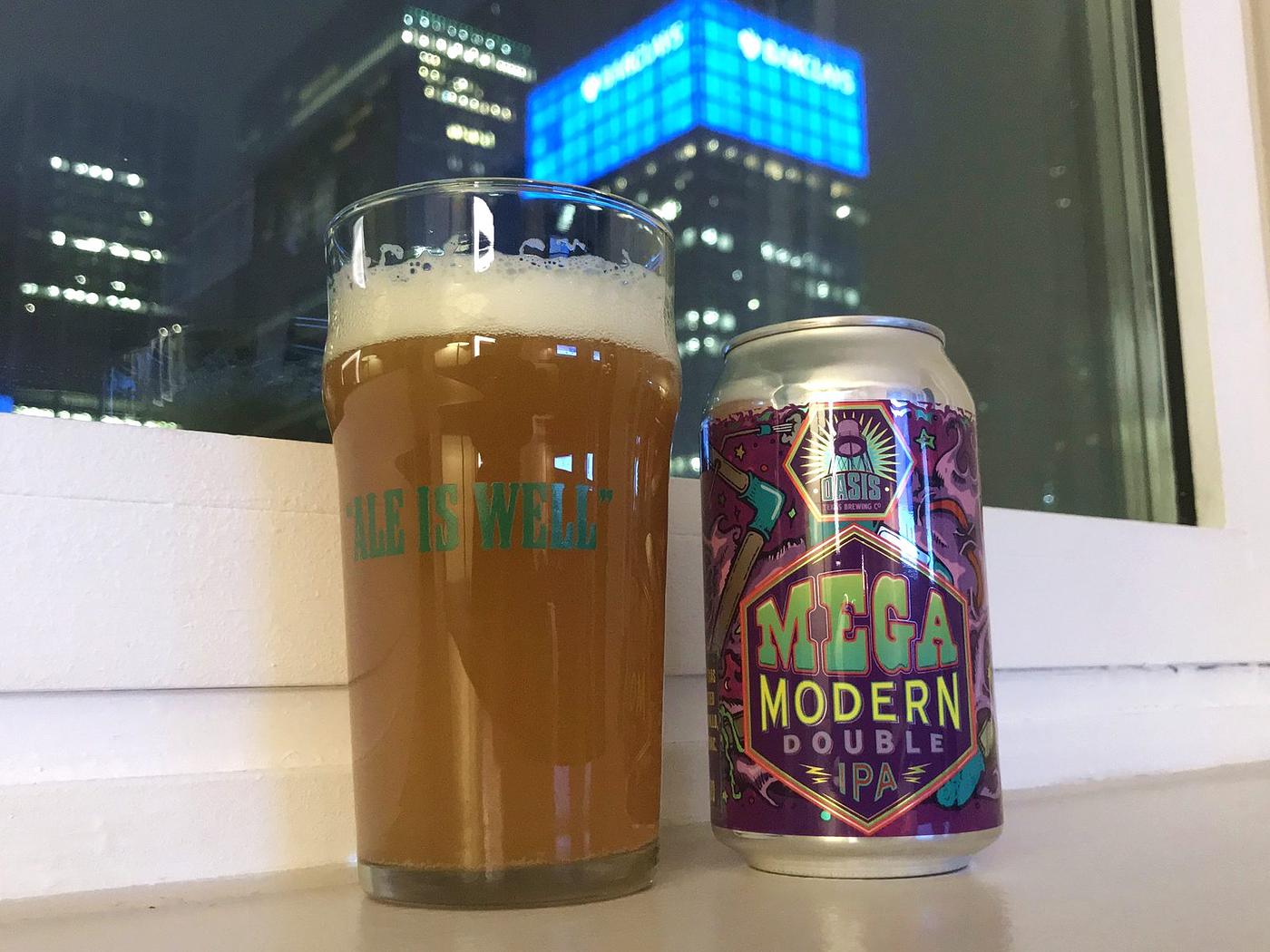 Mega Modern Double IPA by Oasis Texas Brewing Company