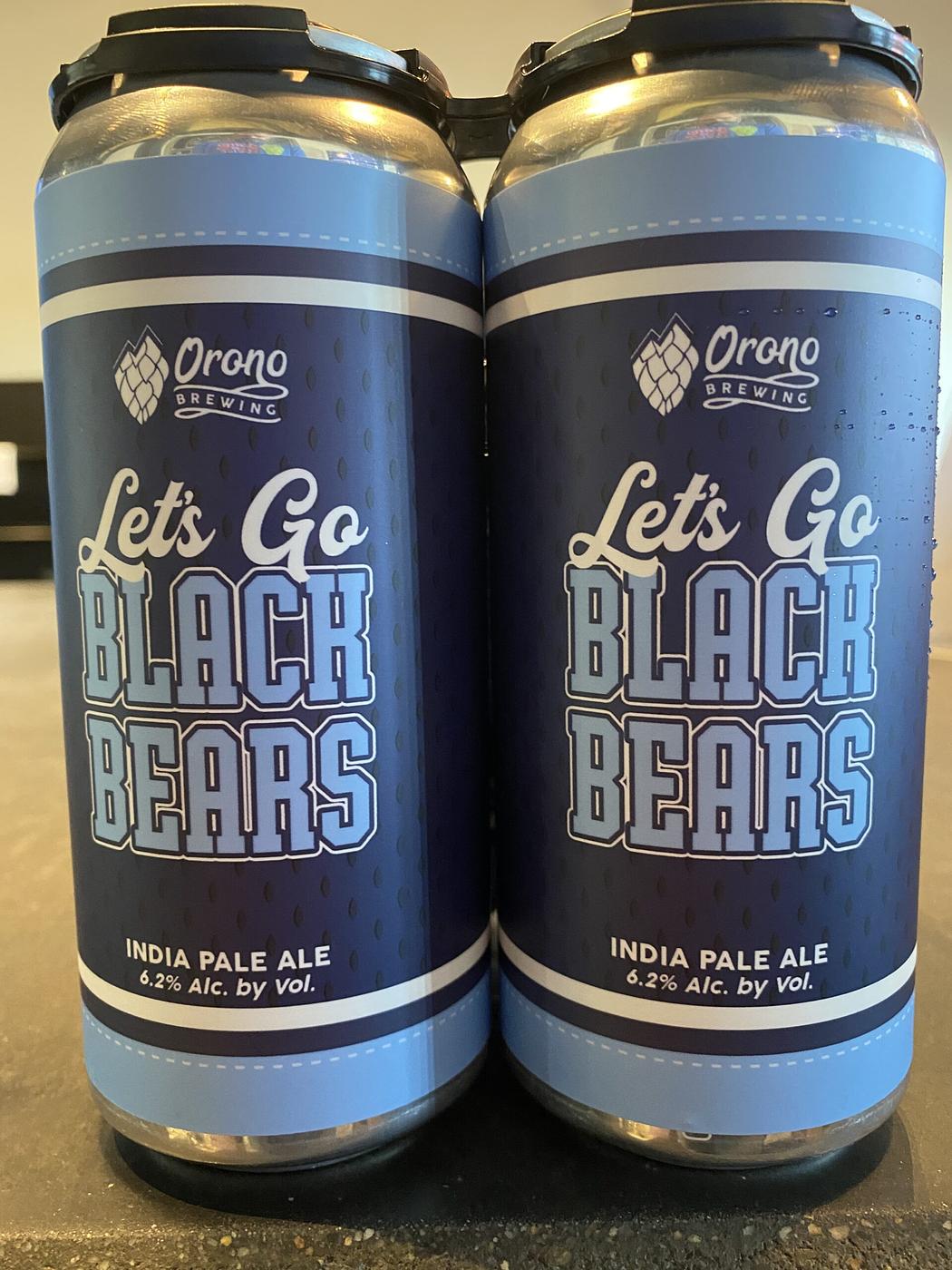 Let's Go Black Bears IPA by Orono Brewing Company