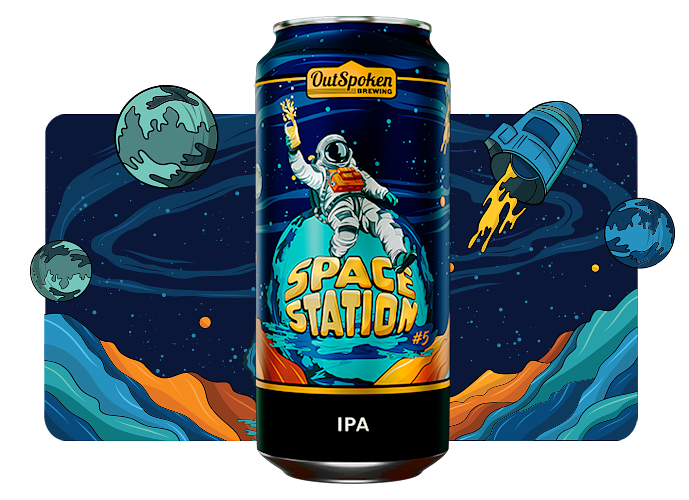 Space Station IPA by Outspoken Brewing Co.