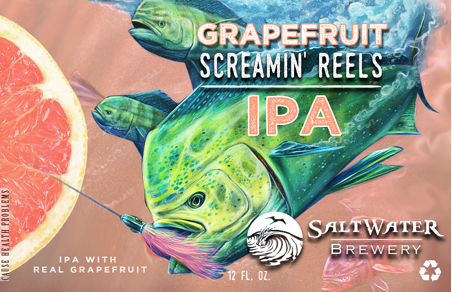 Grapefruit Screamin' Reels by Saltwater Brewery