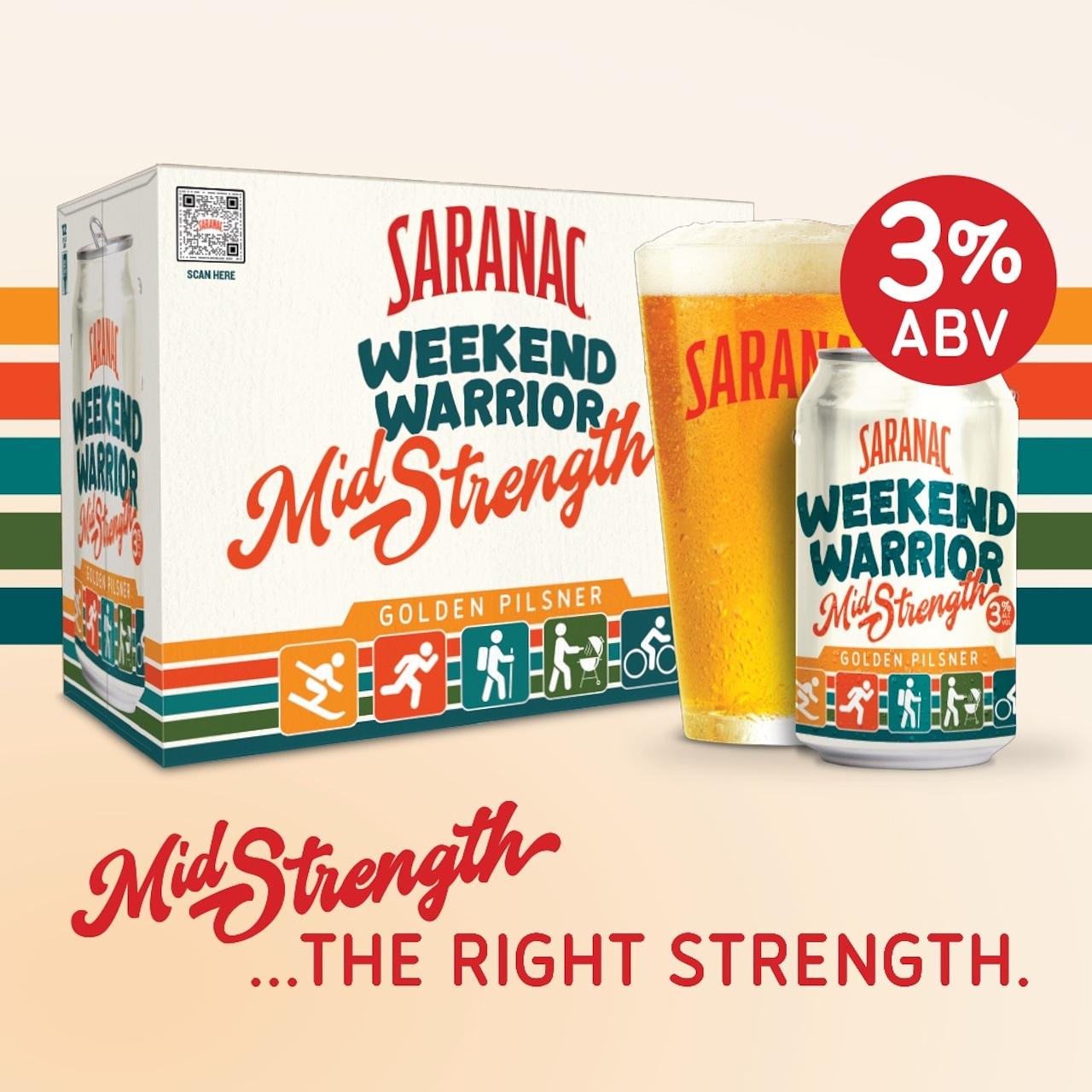 Weekend Warrior- Hazy IPA by Saranac Brewery / Matt Brewing Co