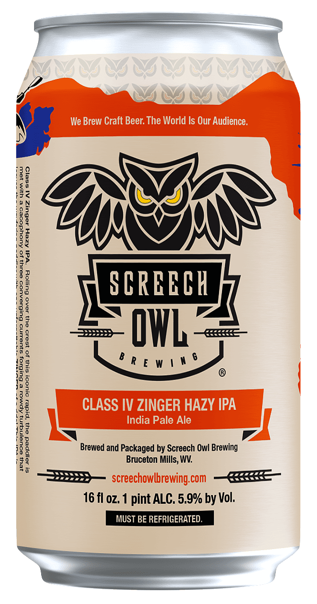 Class IV Zinger Hazy IPA by Screech Owl Brewing
