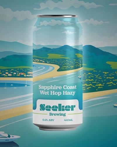 Sapphire Coast Wet Hop Hazy by Seeker Brewing