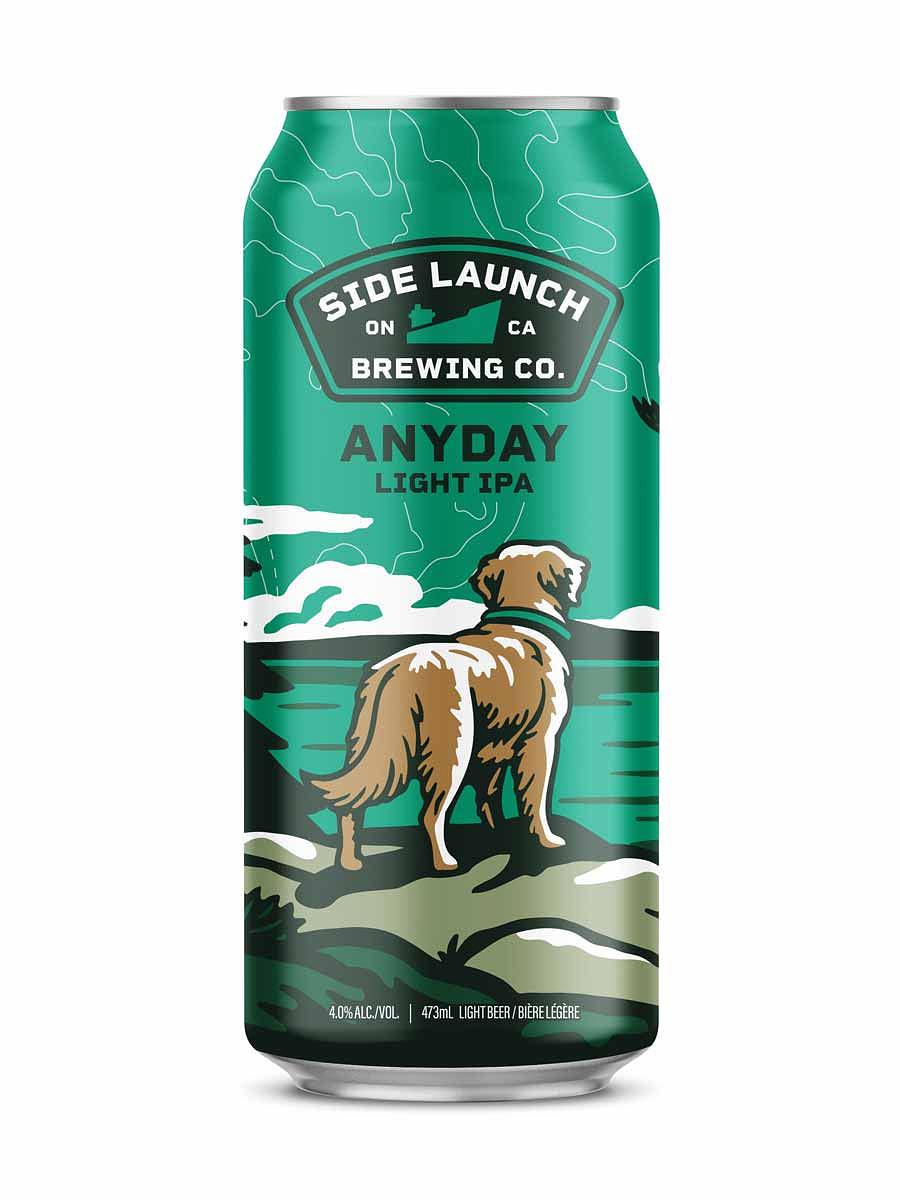 Anyday Light IPA by Side Launch Brewing Company