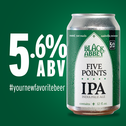 Five Points IPA by The Black Abbey Brewing Company