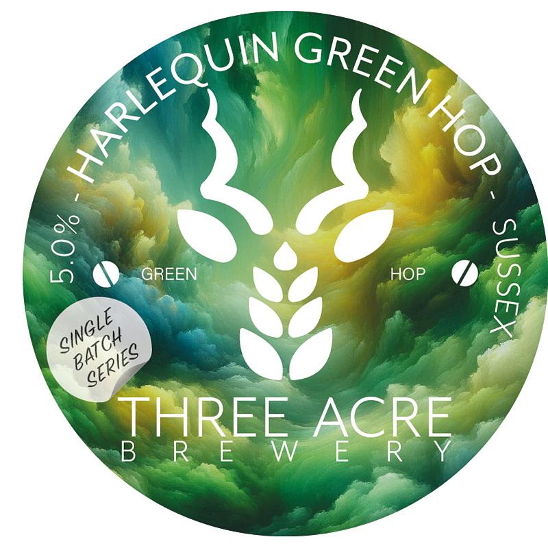 Harlequin Green Hop by Three Acre Brewery Limited