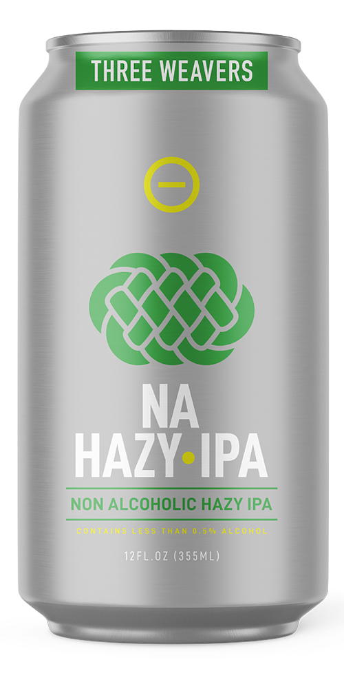 NA Hazy IPA by Three Weavers Brewing Company