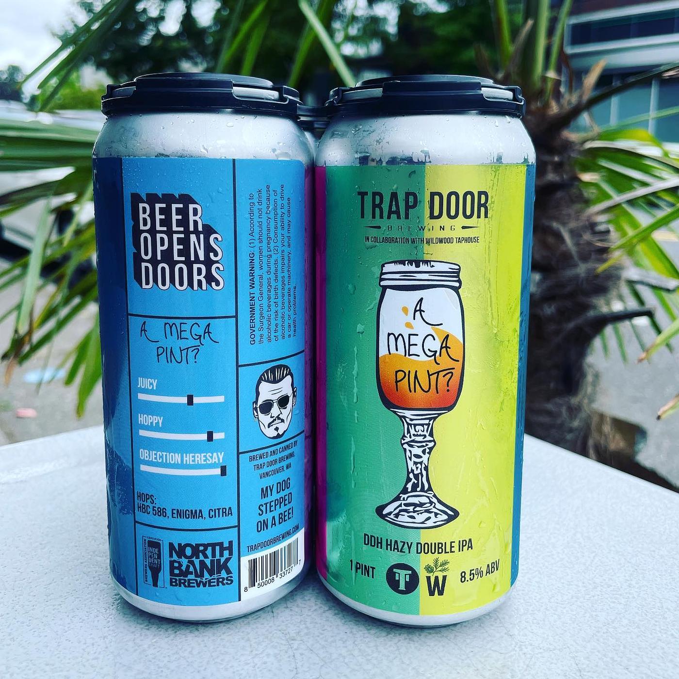 A Mega Pint by Trap Door Brewing