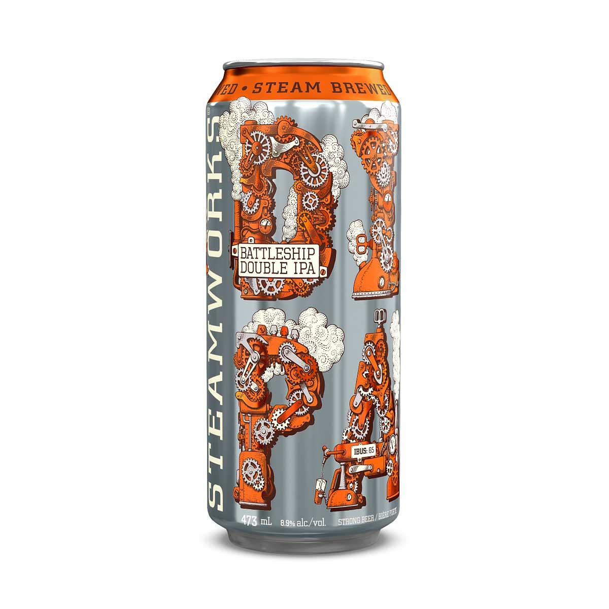 Battleship Double IPA by Steamworks Brewery - North Shore