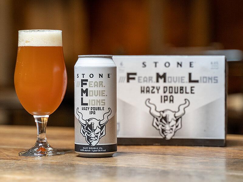 Stone ///Fear.Movie.Lions Hazy Double IPA by Stone Brewing Co