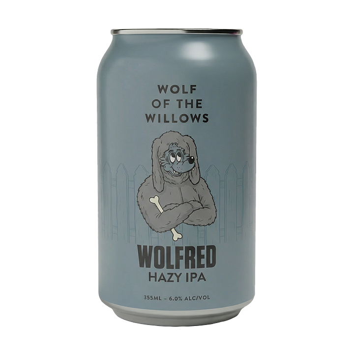 Wolfred Hazy IPA by Wolf of the Willows Brewery and Taproom