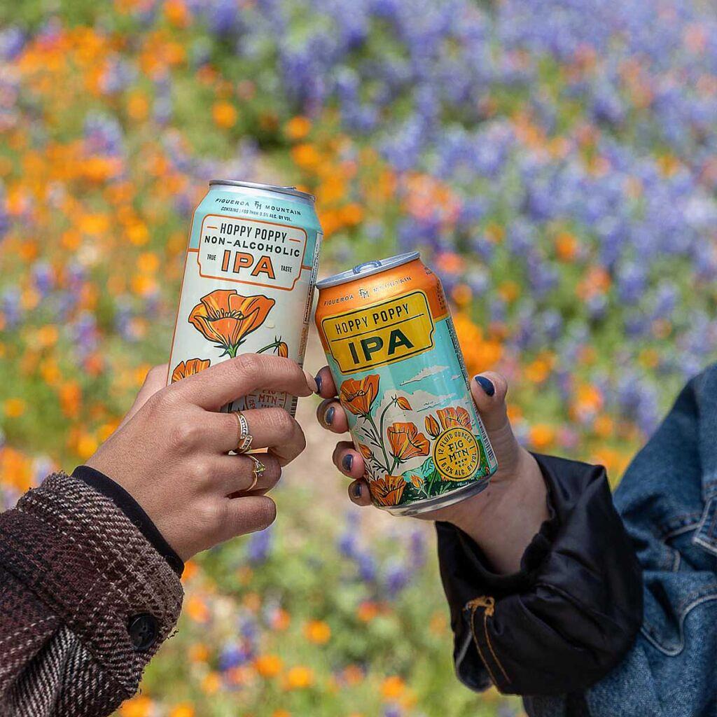 Hoppy Poppy Non-Alcoholic IPA by Figueroa Mountain Brewing - Santa Barbara