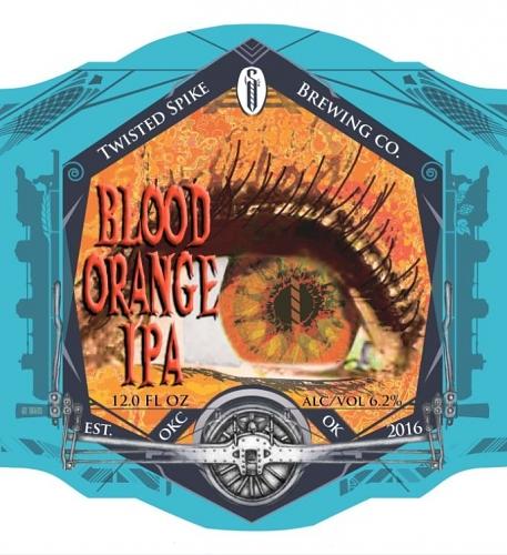 Blood Orange IPA by Twisted Spike Brewing Company