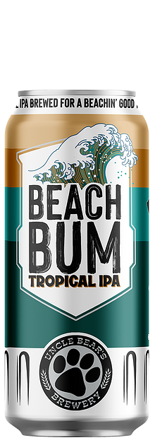 Beach Bum Tropical IPA by Uncle Bear's Brewery