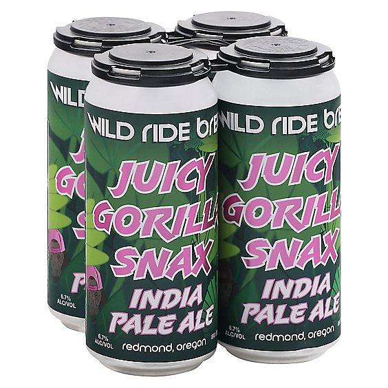 Juicy Gorilla Snax IPA by Wild Ride Brewing